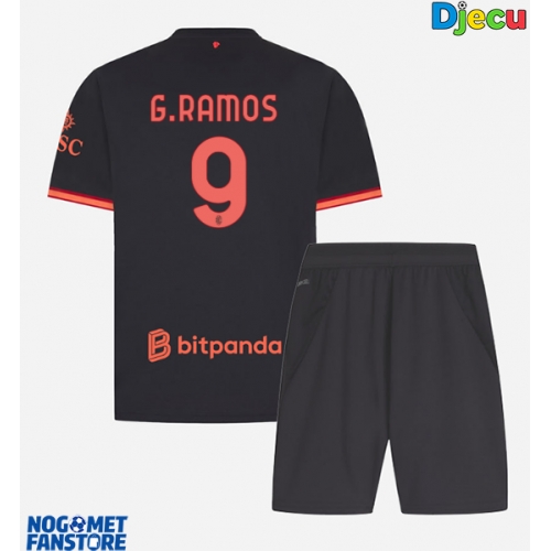AC Milan Goncalo Ramos #9 Rezervni Dres za djecu 2026-27 Kratak Rukav (+ Kratke hlače)